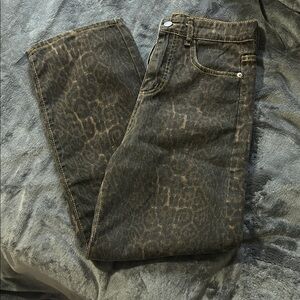 Leopard Print Jeans